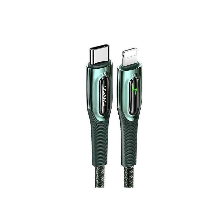 USAMS Kabel pleciony USB-C na Lightning Smart Power-off 20W PD C – 2