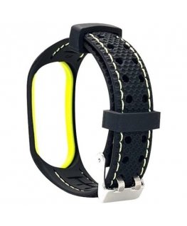 Beline pasek Sport Mi Band 3|4 czarno-limonkowy black|lime