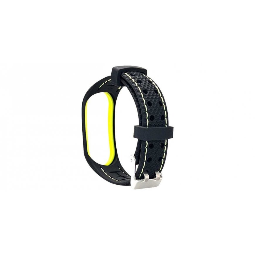 Beline pasek Sport Mi Band 3|4 czarno-limonkowy black|lime – 2