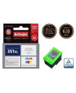 Activejet AH-351RX tintes kārtridžs 1 pcs Saderība Augsta (XL) produktivitāte Tirkīzzils, Fuksīns, Dzeltens