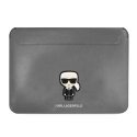 Karl Lagerfeld Saffiano Ikonik Computer Sleeve 13|14" Silver Karl Lagerfeld Saffiano Ikonik Computer Sleeve 13|14" Silver