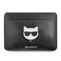 Karl Lagerfeld Saffiano Ikonik Computer Sleeve 13|14" Silver Karl Lagerfeld Saffiano Ikonik Computer Sleeve 13|14" Silver