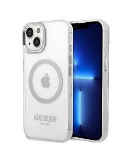Guess GUHMP14SHTRMS iPhone 14 6,1" srebrny|silver hard case Meta