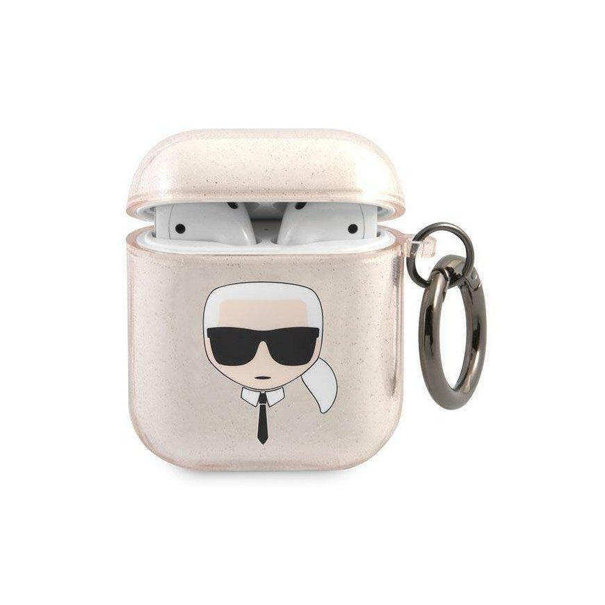 Karl Lagerfeld KLA2UKHGD AirPods cover złoty|gold Glitter Karl`s