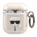 Karl Lagerfeld KLA2UKHGD AirPods cover złoty|gold Glitter Karl`s Karl Lagerfeld KLA2UKHGD AirPods cover złoty|gold Glitter Karl`s