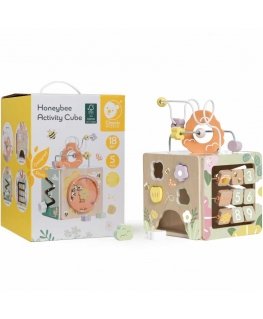 CLASSIC WORLD Wooden Sensory Educational Cube 5in1