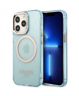 Guess GUHMP13LHTCMB iPhone 13 Pro | 13 6,1" niebieski|blue hard