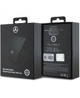 Mercedes Powerbank MEPB3KMESTK 5W 3000mAh czarny|black MagSafe