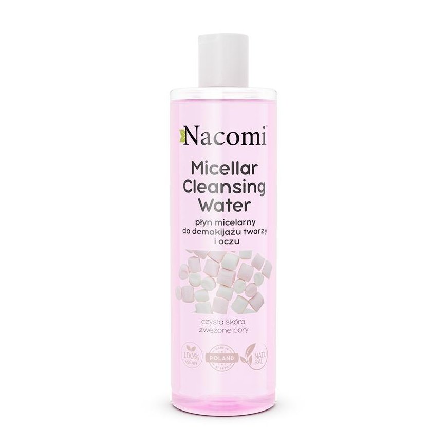Nacomi Micellar liquid for face and eye makeup removal, narrowing pores 400ml