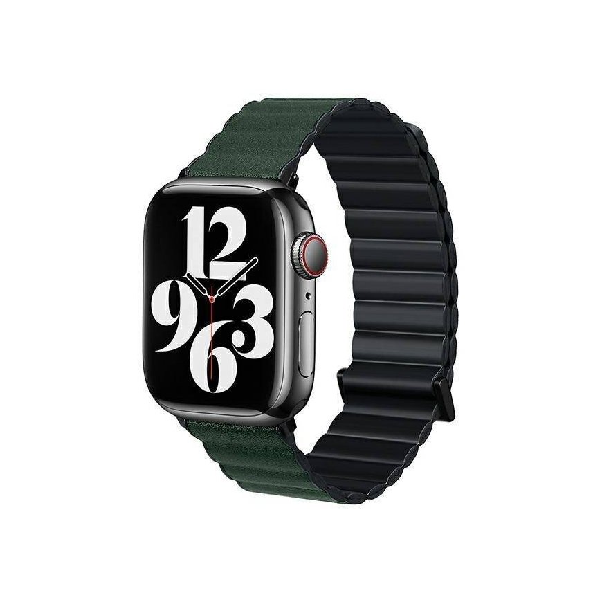 Beline pasek Apple Watch Magnetic Pro 42|44|45|49mm czarno|zielo
