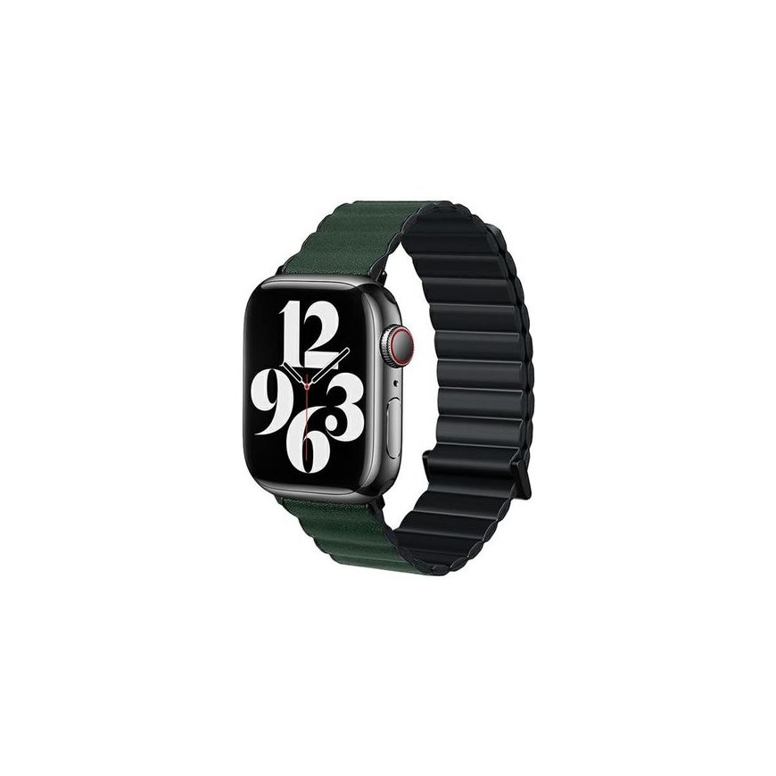 Beline pasek Apple Watch Magnetic Pro 42|44|45|49mm czarno|zielo – 2