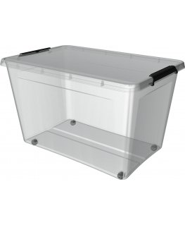 SIMPLESTORE STORAGE BOX WITH ROLLS IN BOX 58X39X42CM 80L (1742)