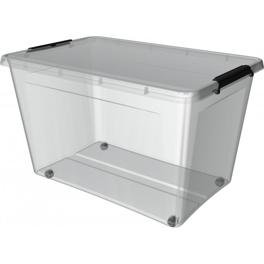 SIMPLESTORE STORAGE BOX WITH ROLLS IN BOX 58X39X42CM 80L (1742)