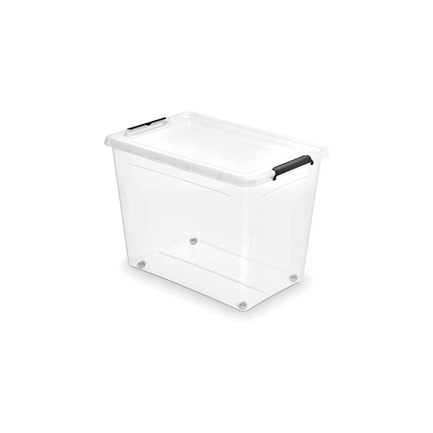 SIMPLESTORE LAIKYMO DĖŽĖ SU RITINĖMIS DĖŽE 58X39X42CM 80L (1742) – 3