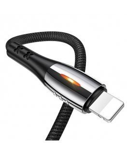 USAMS Kabel pleciony U-Tone lightning 1.2m Power-off 2A Fast Cha