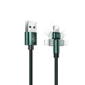 USAMS Kabel pleciony U-Tone lightning 1.2m Power-off 2A Fast Cha USAMS Kabel pleciony U-Tone lightning 1.2m Power-off 2A Fast Cha