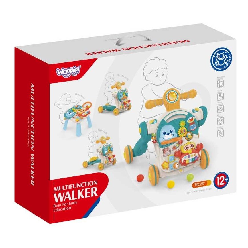 WOOPIE BABY stumdoma vaikštynė mokomoji Ride On 4in1 – 5