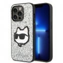 Karl Lagerfeld Karl Lagerfeld KLHCP14LG2CPS iPhone 14 Pro 6.1" Silver/Silver Hard Case Glitter Choupette Patch Karl Lagerfeld Karl Lagerfeld KLHCP14LG2CPS iPhone 14 Pro 6.1" Silver/Silver Hard Case Glitter Choupette Patch