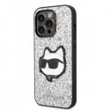 Karl Lagerfeld Karl Lagerfeld KLHCP14LG2CPS iPhone 14 Pro 6.1" Silver/Silver Hard Case Glitter Choupette Patch Karl Lagerfeld Karl Lagerfeld KLHCP14LG2CPS iPhone 14 Pro 6.1" Silver/Silver Hard Case Glitter Choupette Patch