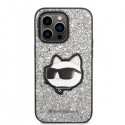 Karl Lagerfeld Karlas Lagerfeldas KLHCP14LG2CPS iPhone 14 Pro 6,1 colio sidabrinis/sidabrinis kietas dėklas Glitter Choupette Pa Karl Lagerfeld Karlas Lagerfeldas KLHCP14LG2CPS iPhone 14 Pro 6,1 colio sidabrinis/sidabrinis kietas dėklas Glitter Choupette Pa