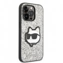 Karl Lagerfeld Karl Lagerfeld KLHCP14LG2CPS iPhone 14 Pro 6.1" Silver/Silver Hard Case Glitter Choupette Patch Karl Lagerfeld Karl Lagerfeld KLHCP14LG2CPS iPhone 14 Pro 6.1" Silver/Silver Hard Case Glitter Choupette Patch
