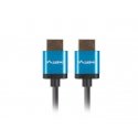 Lanberg CA-HDMI-22CU-0018-BK HDMI-kaabel 1,8 m HDMI tüüp A (Standard) Must, Sinine