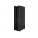 Standing rack cabinet 19 inches 47U 800x1200mm, glass LCD doors (FLAT PACK) black Standing rack cabinet 19 inches 47U 800x1200mm, glass LCD doors (FLAT PACK) black