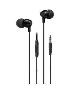 USAMS Słuchawki stereo EP-47 3.5mm czarny|black 1,2m HSEP4701 (U