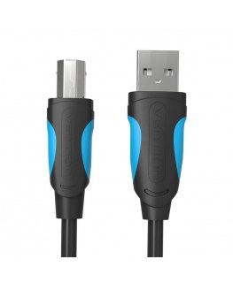 USB 2.0 A male to USB-B male printer cable Vention VAS-A16-B500 5m Black PVC