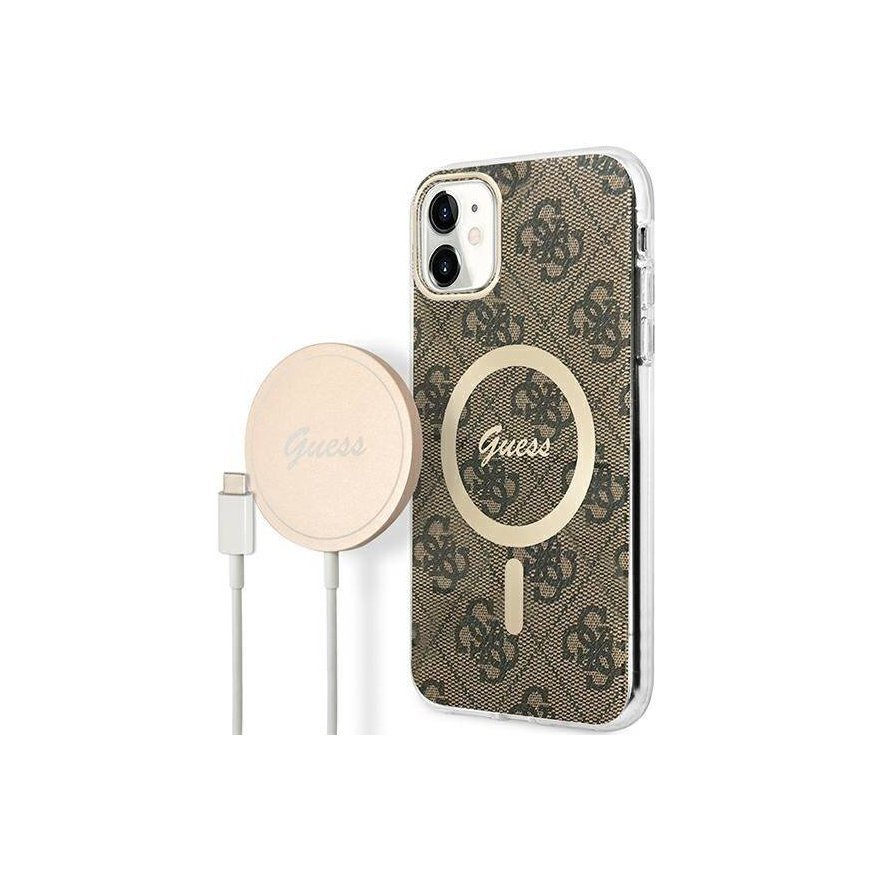 GUESS Zestaw Guess GUBPN61H4EACSW Case+Charger iPhone