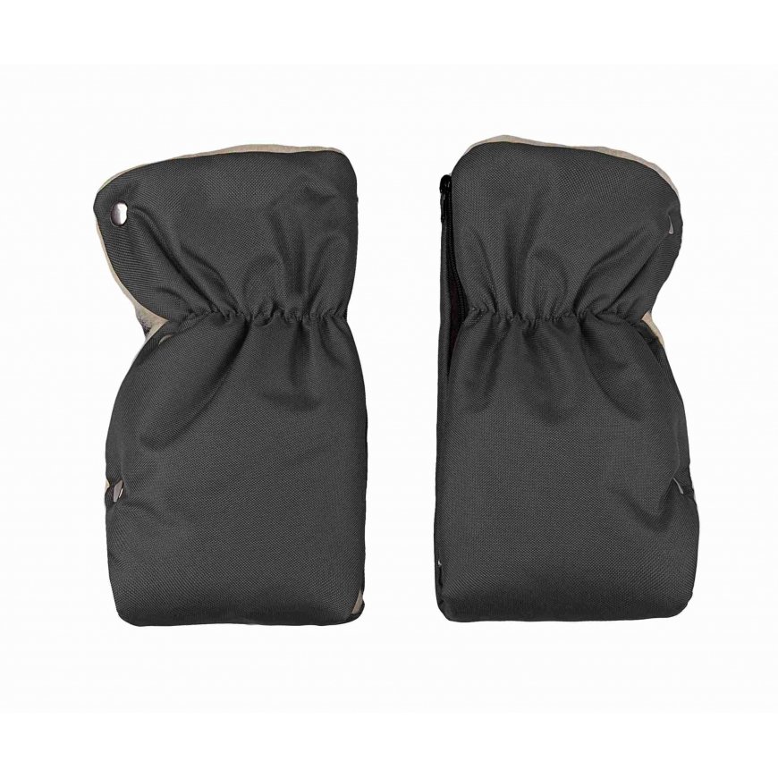WOMAR stroller gloves with zipper, gray, 3-ZM-015 – 2