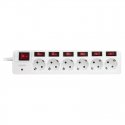 LogiLink LPS250 power extension 1.5 m 6 AC outlet(s) Indoor White LogiLink LPS250 power extension 1.5 m 6 AC outlet(s) Indoor White