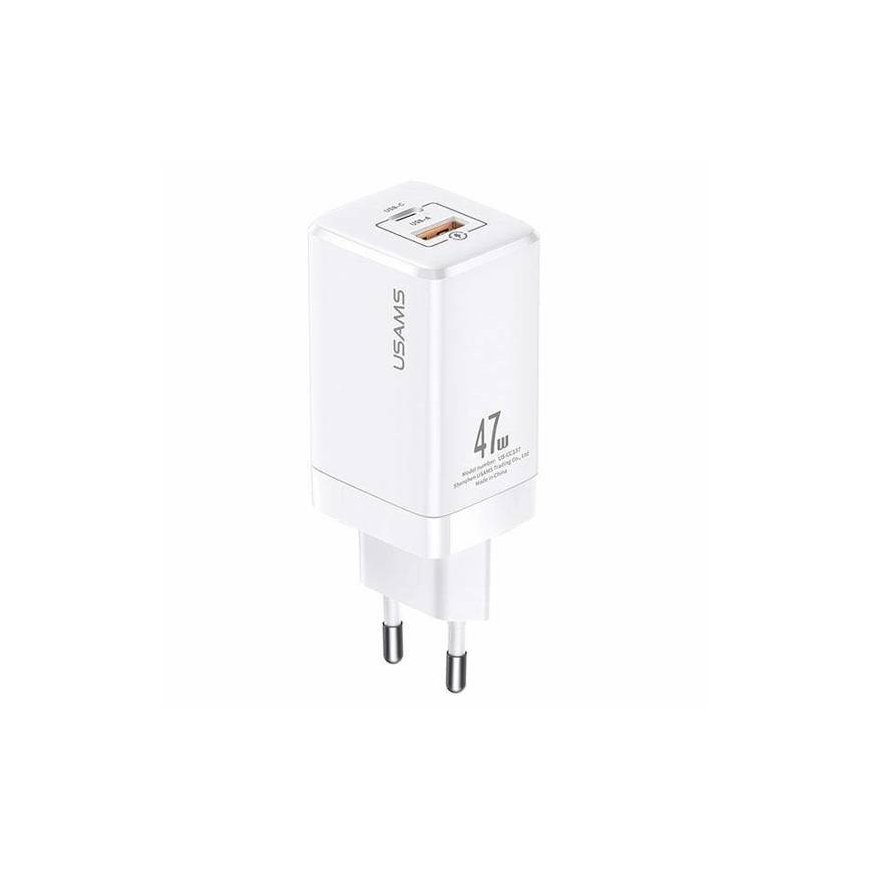 USAMS Ład. siec. T41 USB-C+USB GaN 47W PD+QC (only head) Fast Ch – 2