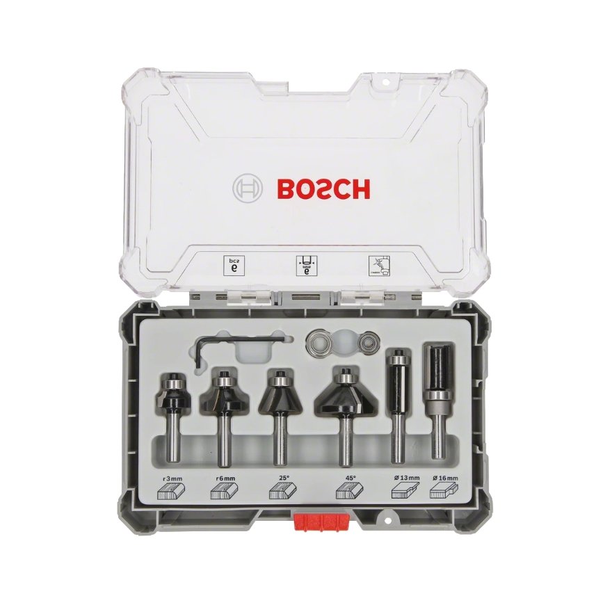 Bosch 2607017468 Frezos antgalių rinkinys 6 vnt