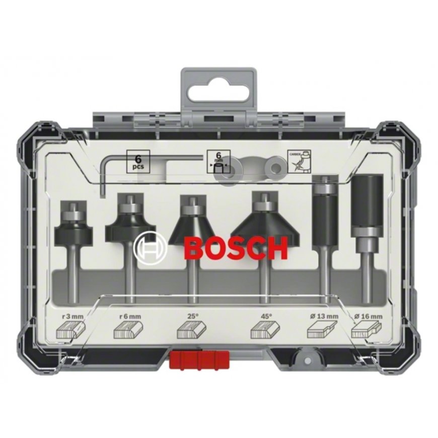 Bosch 2607017468 Frezos antgalių rinkinys 6 vnt – 2