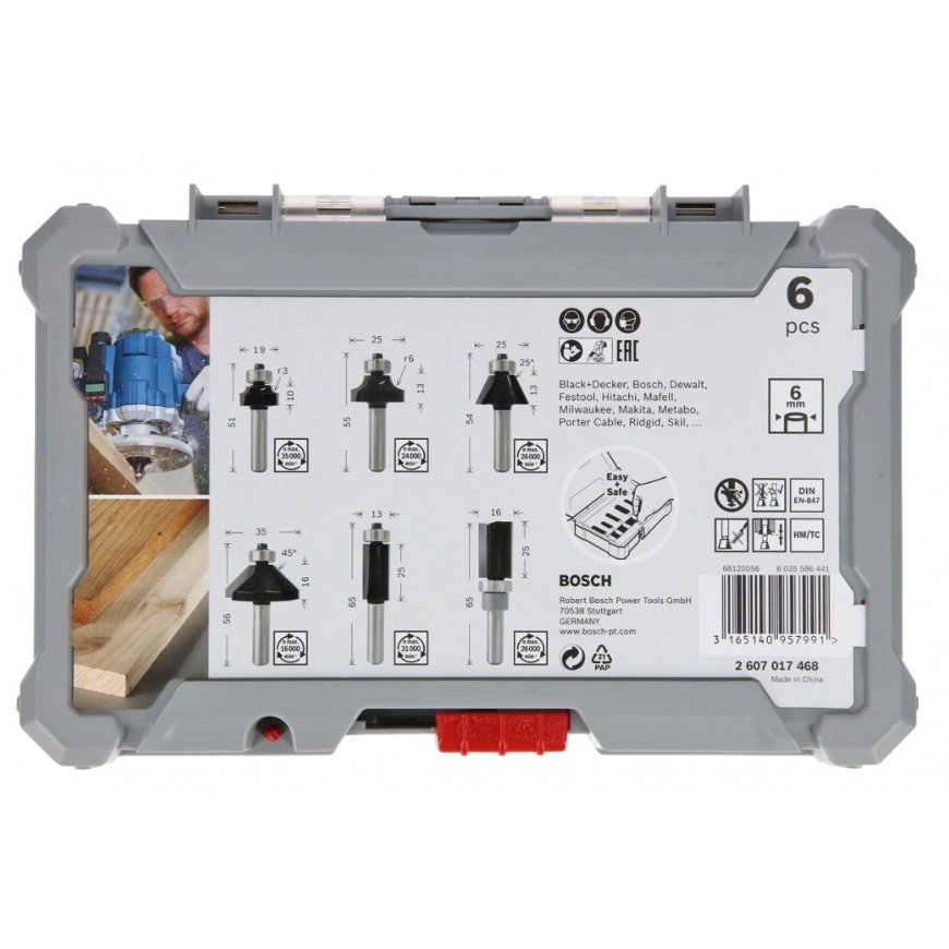 Bosch 2607017468 Uzgaļu komplekts 6 pcs – 3