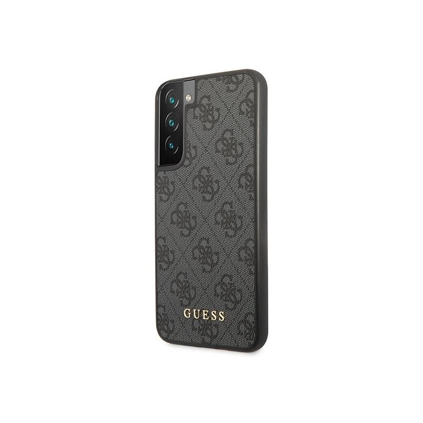 Guess GUHCS23SG4GFGR S23 S911 szary|grey hardcase 4G Metal Gold