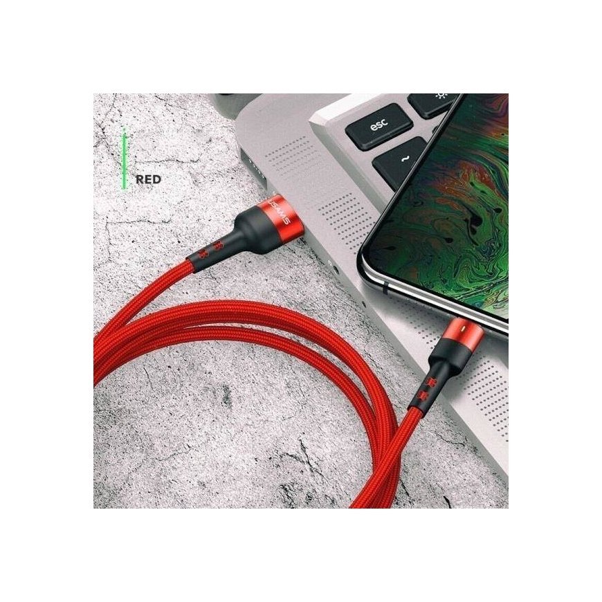 USAMS Kabel pleciony U26 microUSB 1m 1szt. for set 2A Fast Charg