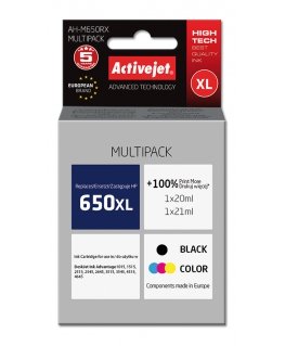 Activejet AH-M650RX mustekasetti 2 kpl Yhteensopiva Korkea (XL) värintuotto Musta, Syaani, Magenta, Keltainen