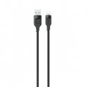 USAMS Kabel lightning Fast Charging 2,4A Lithe Series 1,2m czarn
