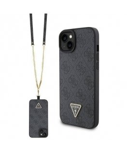 Guess GUHCP15SP4TDSCPK iPhone 15 6.1" czarny|black hardcase Cros