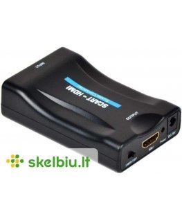 Fusion video signal converter SCART to HDMI Signal (+Audio) Blac