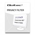 Qoltec 51055 ekrano privatumo filtras Berėmio ekrano privatumo filtras 54,6 cm (21.5") Qoltec 51055 ekrano privatumo filtras Berėmio ekrano privatumo filtras 54,6 cm (21.5")