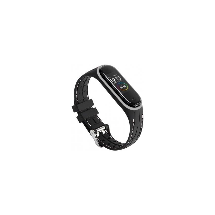 Beline pasek Smart Mi Band 6|5 czarno-biały black|white – 2