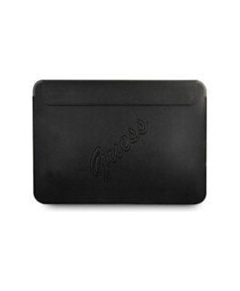 Original GUESS Laptop Sleeve Saffiano Script GUCS13PUSASBK 13 in