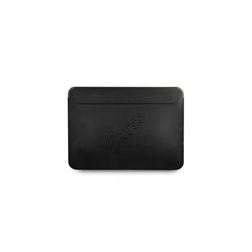 Original GUESS Laptop Sleeve Saffiano Script GUCS13PUSASBK 13 in – 2