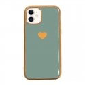 Fusion Heart Case Silicone Case For Apple iPhone 11 Pro Green