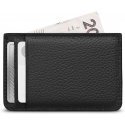 Woolnut Leather Card Holder -korttikotelo, musta