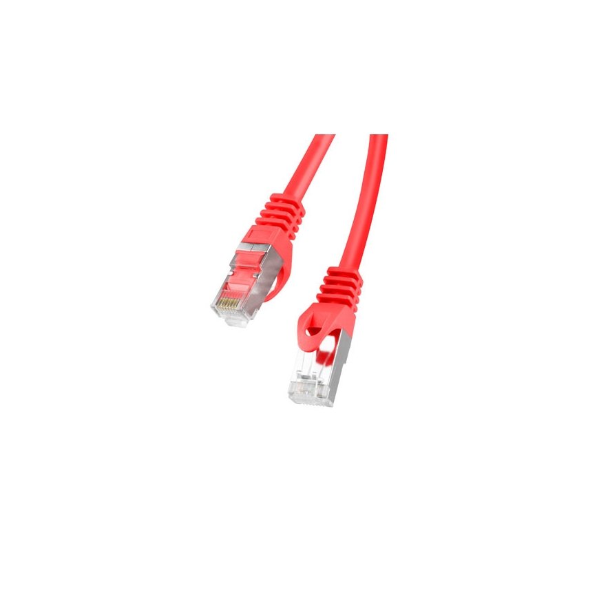 Patchcord kat.6 FTP 0.5m czerwony Fluke Passed Lanberg – 2