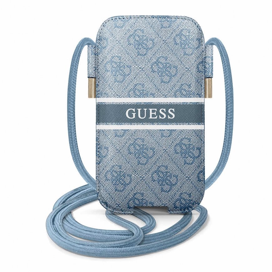 Guess PU 4G Printed Stripe Pouch